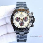 Swiss Grade Rolex Daytona Special edition Watch 904l Blacksteel Cream Dial 40